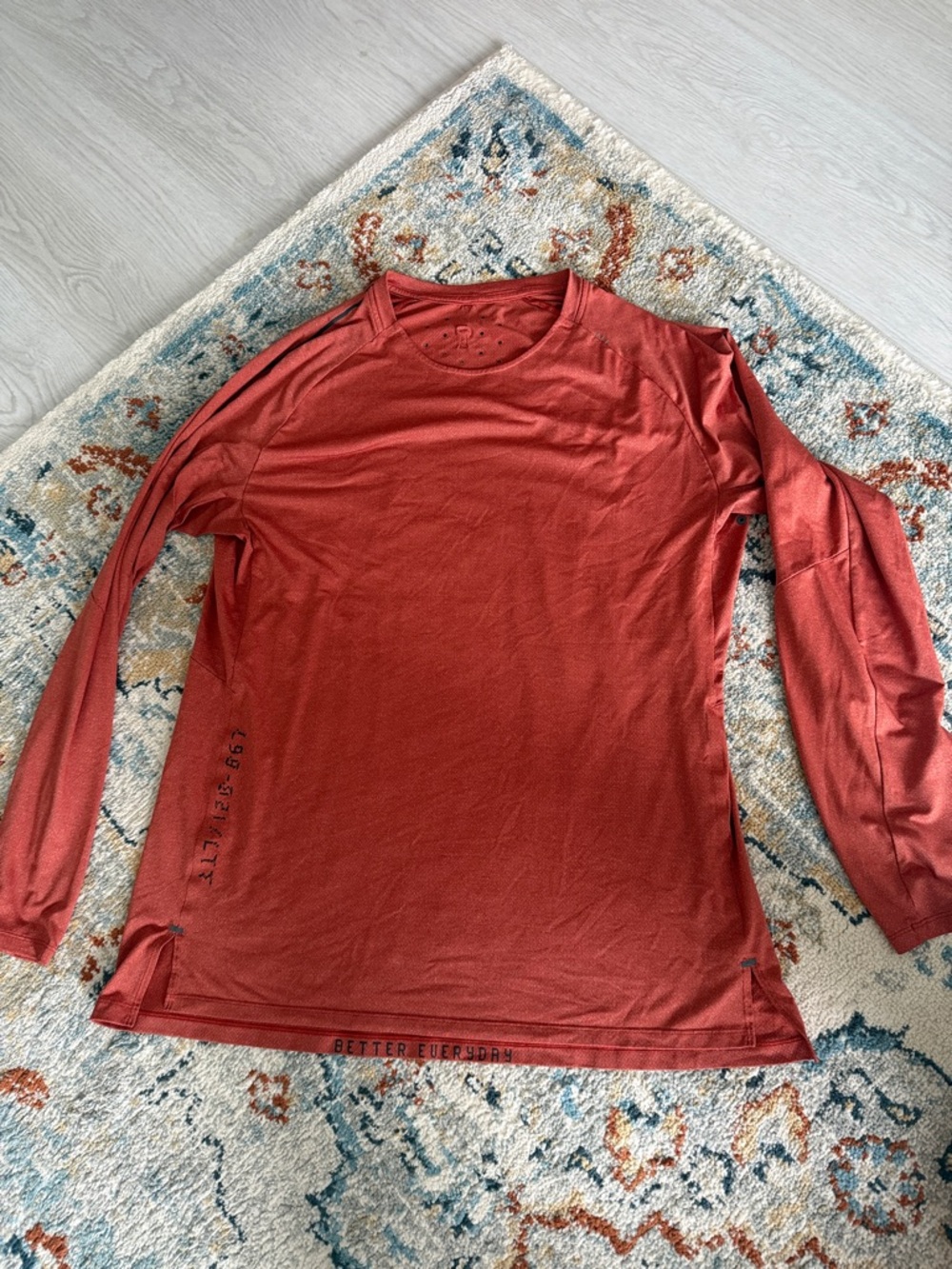 lululemon athletica Men's Long-Sleeve Tech Shirt - Rust